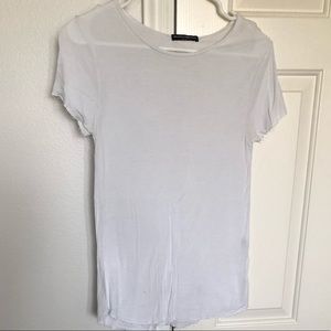 Sheer white Brandy Melville women’s tee shirt
